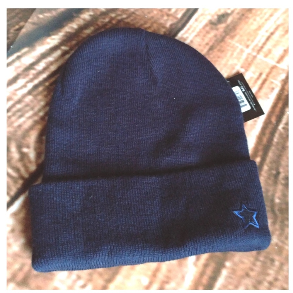 IN AWE of you Navy Blue Beanie with Star